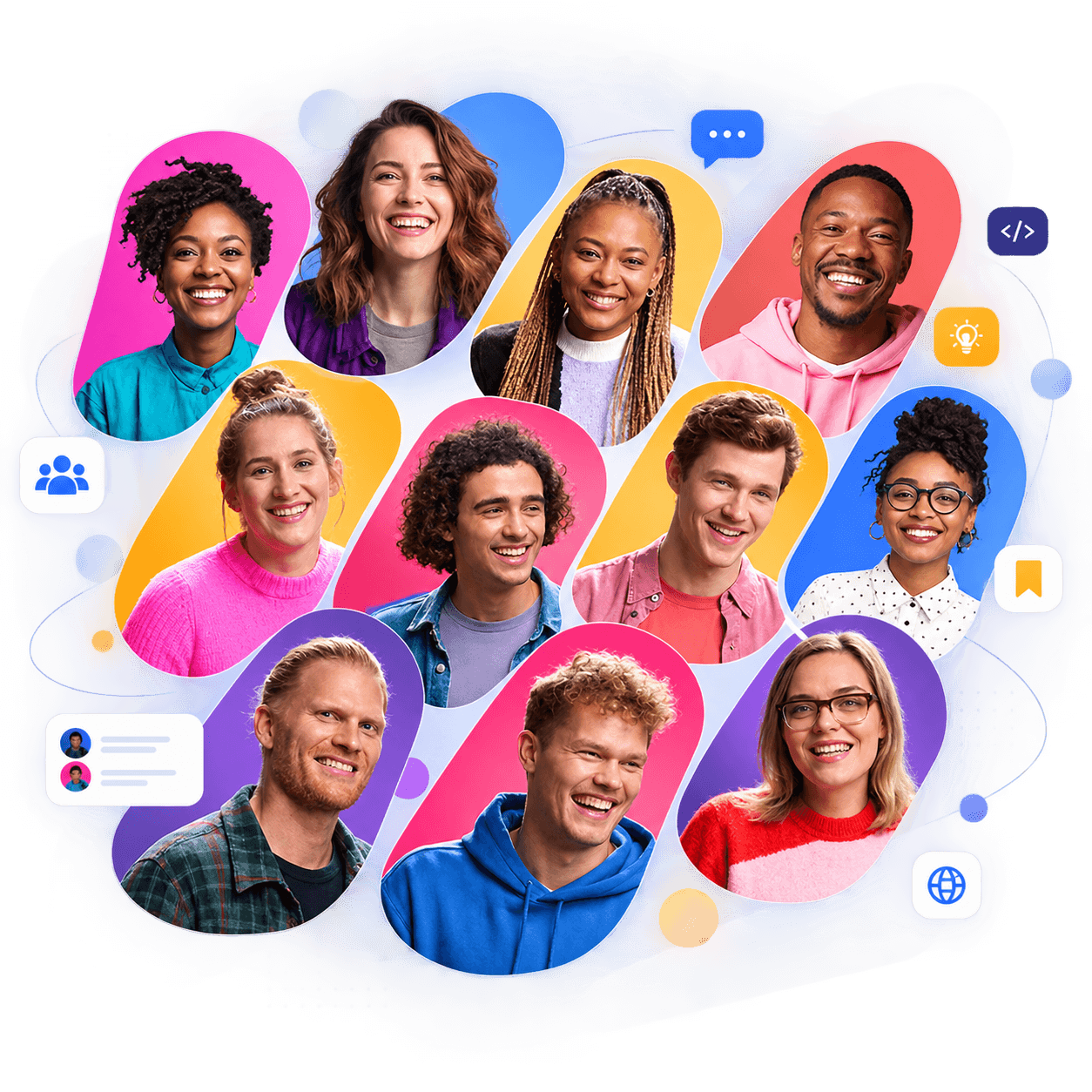 A diverse community of technology builders and creators